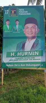 Campaign billboard Stock-Fotos