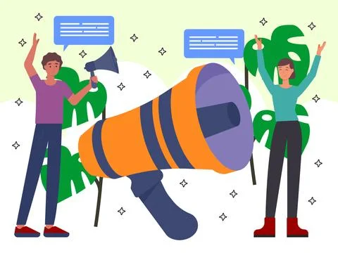 Campaign Concept Illustration Stock Illustration