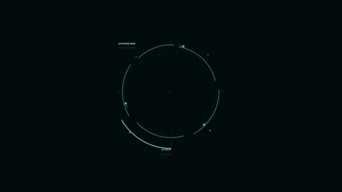 Campaign Forecast Outcome Ring HUD Seamless Loop Stock Footage 342028360