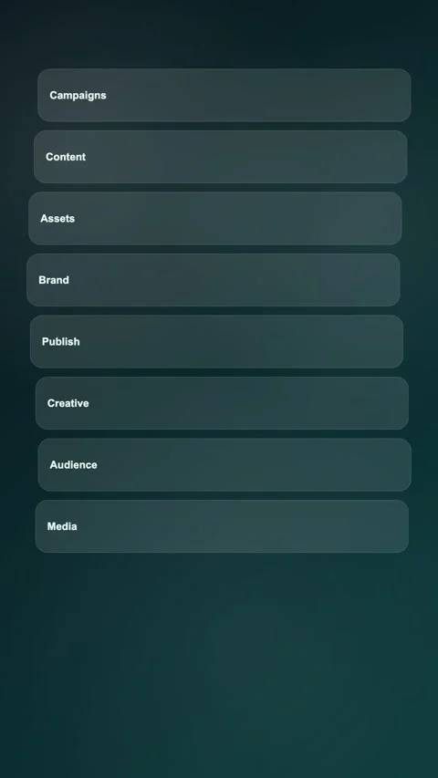 Campaign Operations Hub Premium Gradient SaaS Interface Vertical Animation Stock Footage 345154588
