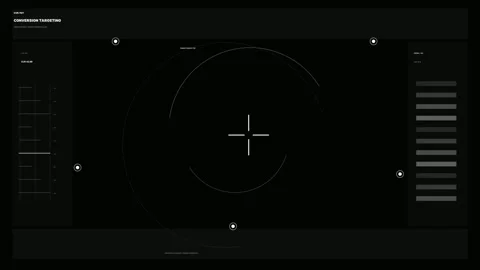 Campaign Performance Telemetry HUD Seamless Loop Stock Footage 342202248