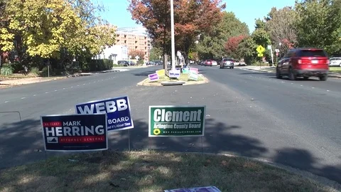 Campaign Signs 1 Video stock 81744386