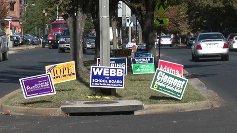 Campaign Signs 2 Video stock 81744407