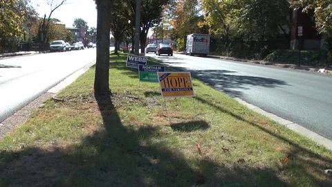 Campaign Signs 3 Video stock 81744399