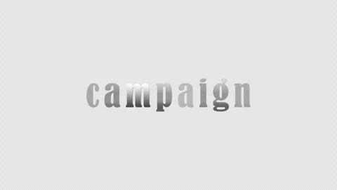 Campaign silver text title with effect animation abstract background Stock Footage 259398133