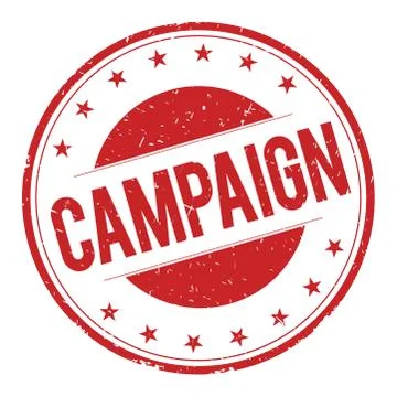 CAMPAIGN stamp sign Illustrazione stock