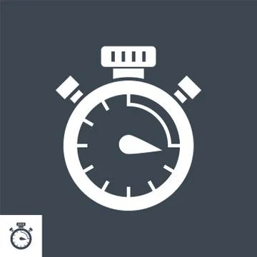Campaign Timing Vector Glyph Icon Stock Illustration