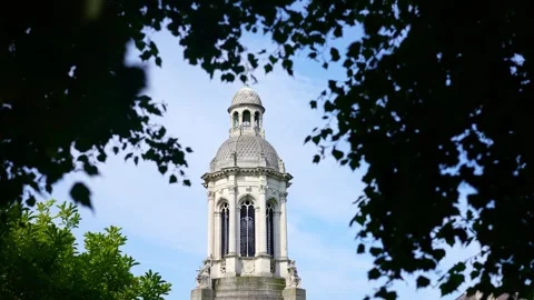 Campanile Trinity College Dublin. Stock Footage 256922259