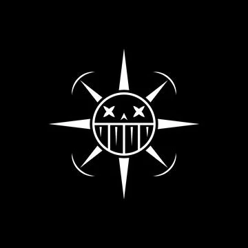 Campass Skull Stock Illustration