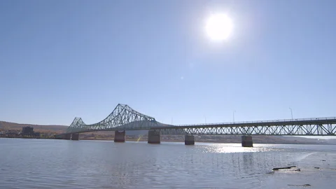 Campbellton bridge Video stock 144997593