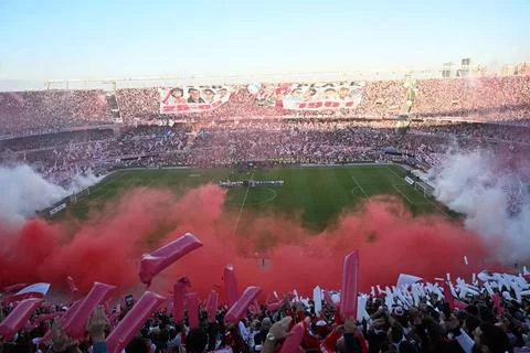 Campeonato Argentino 2023 - River Plate vs Boca Juniors Vista do Estádio M.. Stock Photos