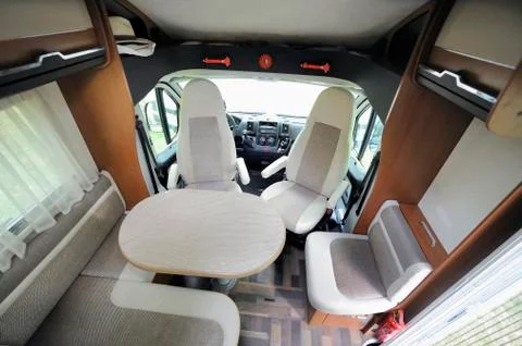 Camper Cabin Interior Stock Photos
