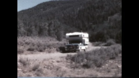 Camper Trip 1970 Stock Footage 246456651