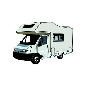 Camper Van Stock Illustration
