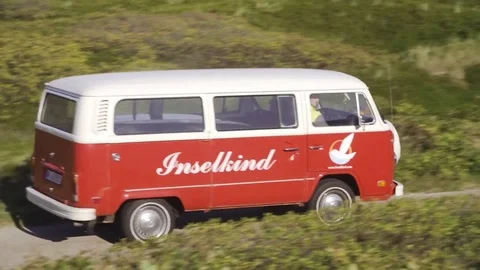 Camper van moving on the road Video stock 71566557