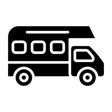 Camper van Vector Icon Design Illustration Ilustración de archivo
