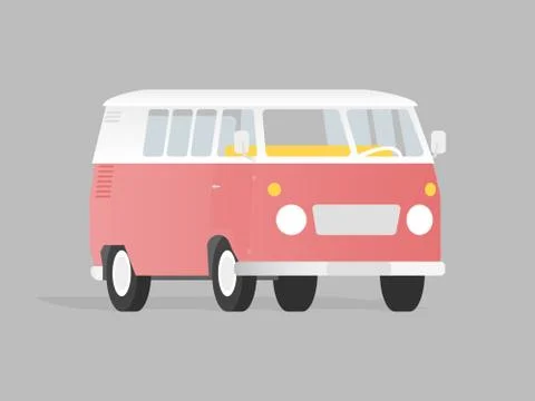 Camper van vector illustration Stock Illustration