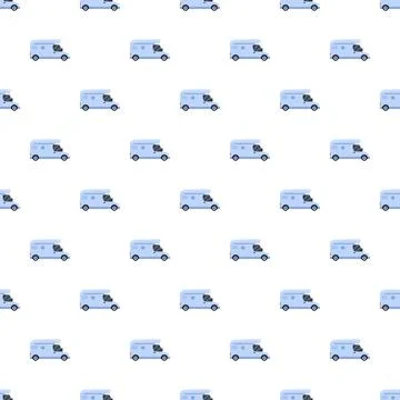 Camper van vehicle pattern for travel and recreation 스톡 일러스트