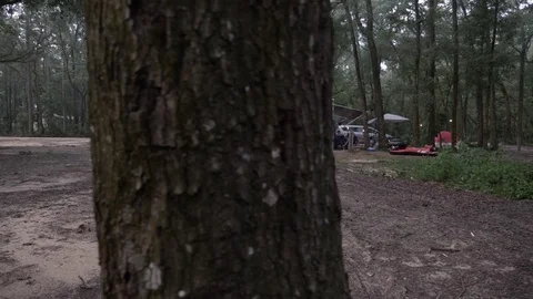 Campers Enjoy Their Time in a Class C Motorhome Stock Footage 80533760
