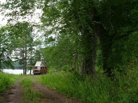 Campervan Camping Stock Photos