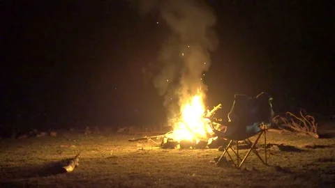 Campfie in the forest Video stock 94712622