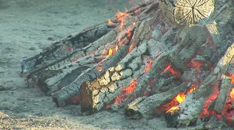 Campfire big Stock Footage 11321479