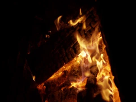 Campfire Burning, Slow Motion Vídeos de archivo 69543245
