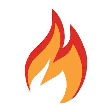 Campfire, campfire silhouette, campfire icon isolated on white background. Stock Illustration