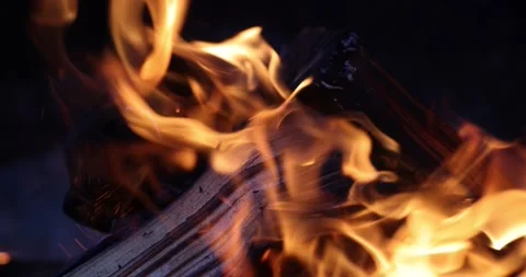 Campfire Close-Up Stock Footage 157421196