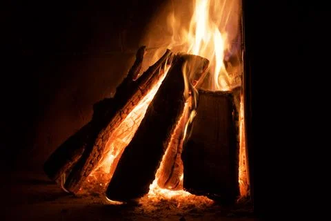 Campfire Closeup Foto stock