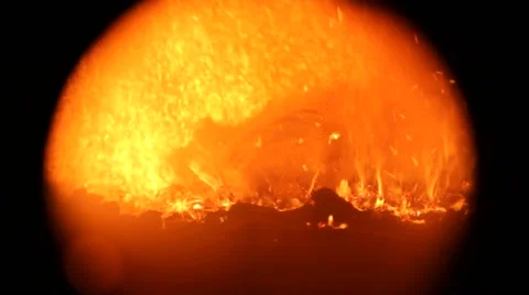 Campfire in dark  Stock Footage 40526821