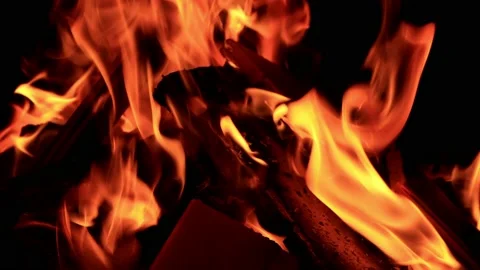 Campfire in the dark Stock Footage 226889736