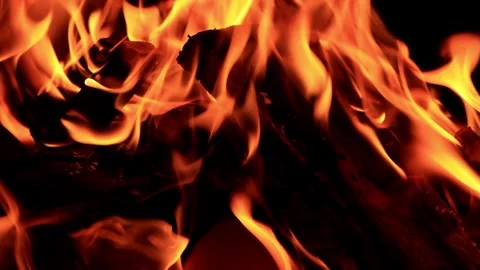 Campfire in the dark Video stock 247442748