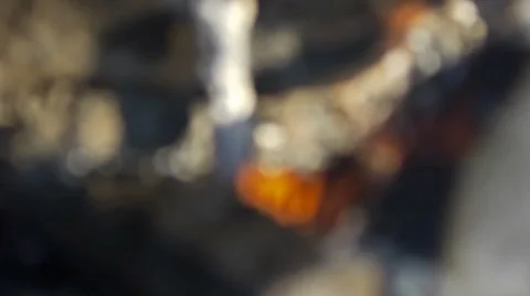 Campfire defocused Stock Footage 29726595