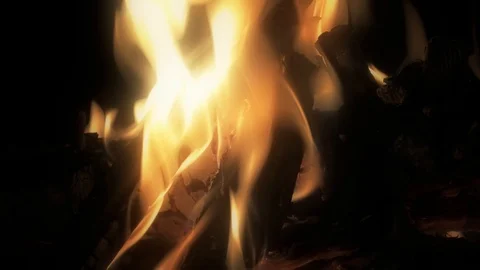 Campfire Detail 1 Stock Footage 115883932