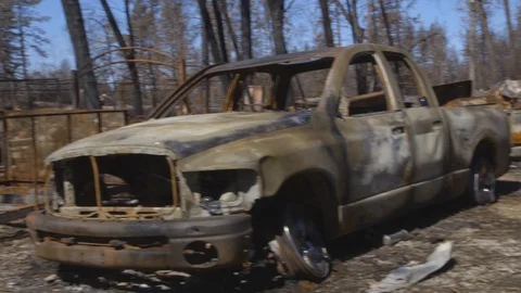Campfire devastation Stock-Footage 107446339