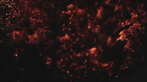 Campfire Embers Stock Footage 32453768