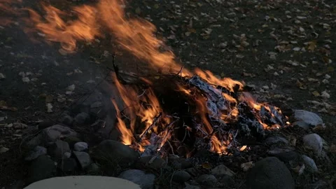 Campfire Evening 4K 動画素材 140828798
