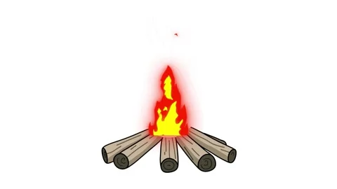 Campfire Flame burning on wood 스톡 동영상 261252658