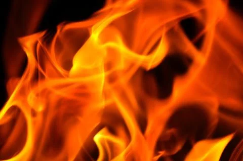 Campfire flames Fotos Stock