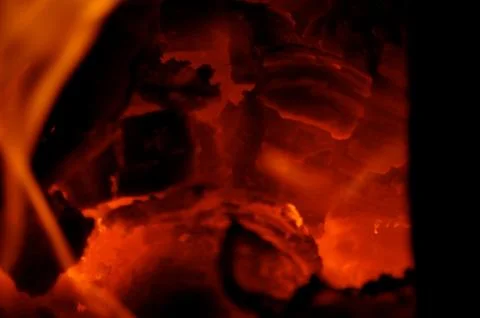 Campfire flames Stockfoto's