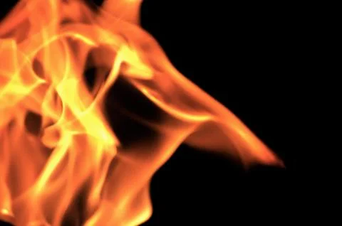 Campfire flames Fotos Stock