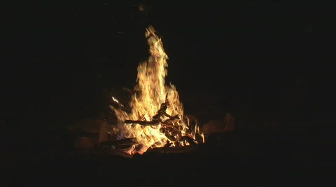 Campfire Stock Footage