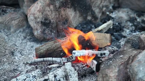 Campfire Stock Footage 4196974