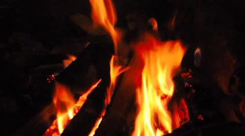 Campfire Stock Footage 22747261