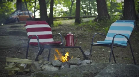Campfire Stock Footage 61215434