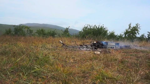 Campfire Stock Footage 95545678