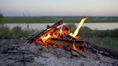 Campfire Stock Footage 130228197