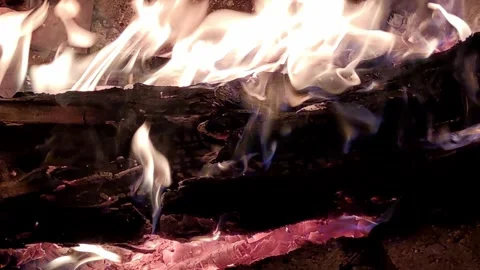 A campfire. Stock Footage 322125689