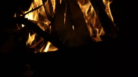 Campfire fullHD 200fps Slow Motion Vídeo Stock 43745982